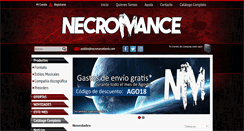 Desktop Screenshot of necromancetienda.com