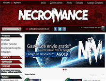 Tablet Screenshot of necromancetienda.com